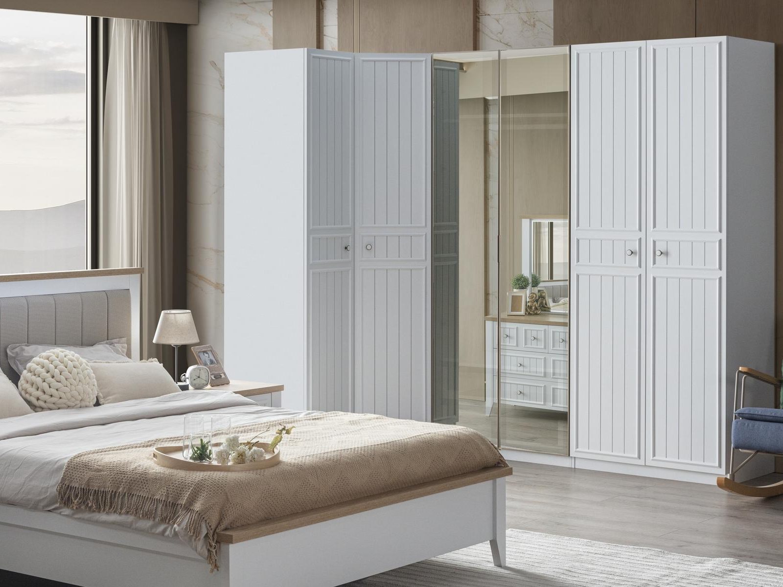 Lora 6 Door Cabinet